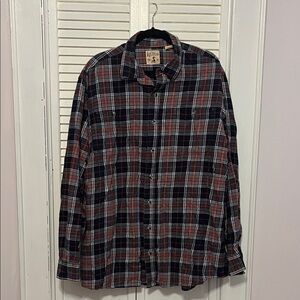 Buffalo David Bitton Red and Black Plaid Shirt